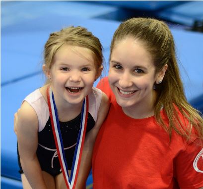 Smiling ENA gymnast