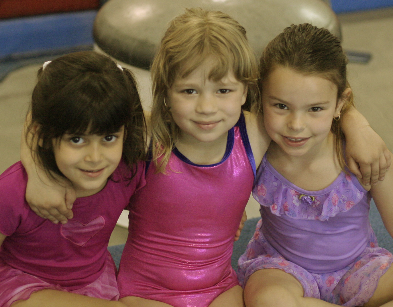 Kids on the trampoline during Open Gym