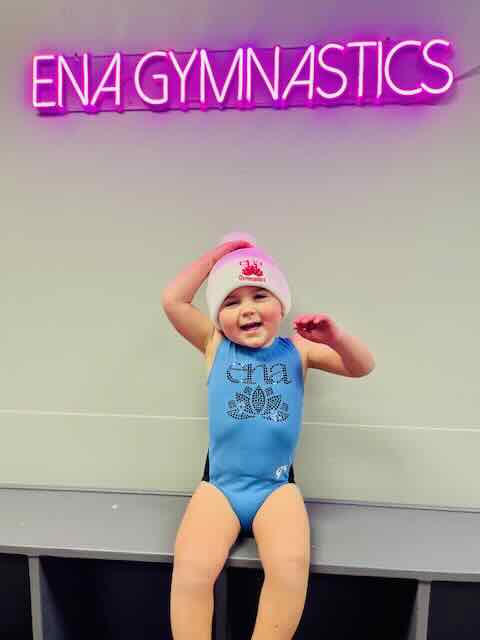 Young child in a Junior Gymnastics class at ENA