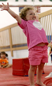 Kids playing during Open Gym at ENA